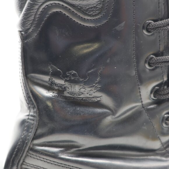 All American Boot MFG Steel Toe Patrol Men 9 EEE Black Leather FireFighter Boot - Picture 10 of 11